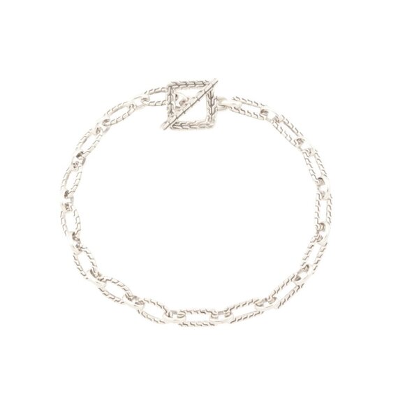 ANNIKA WITT Silver Made In Bali Sterling Silver Oval Chain Link Bracelet